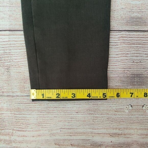 Halogen slim leg zip hem ankle pants charcoal gray sz 4P - Picture 10 of 14
